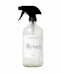 Sweet Water Decor White Script Labels For Plastic And Glass Dispensers