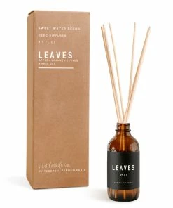 Sweet Water Decor Leaves Reed Diffuser | Amber REED DIFFUSERS