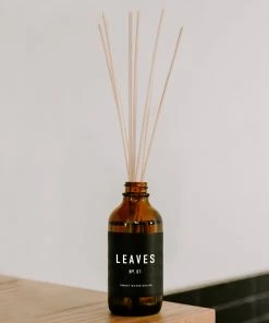 Sweet Water Decor Leaves Reed Diffuser | Amber REED DIFFUSERS
