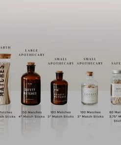 Sweet Water Decor Hearth Matches - Red - 80 Count, 7