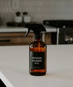 Sweet Water Decor 16oz Amber Glass Kitchen Cleaner Spray Bottle - Black Label SPRAY BOTTLES