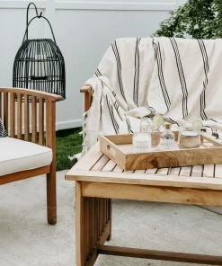 Sweet Water Decor THROWS + BLANKETS Taylor Turkish Throw Blanket - Three Stripe