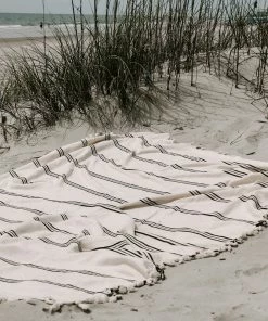 Sweet Water Decor THROWS + BLANKETS Taylor Turkish Throw Blanket - Three Stripe