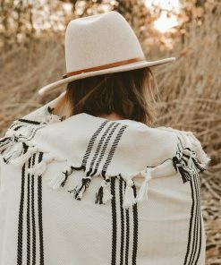 Sweet Water Decor Henley Turkish Throw Blanket - Four Stripe THROWS + BLANKETS