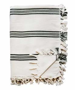 Sweet Water Decor Henley Turkish Throw Blanket - Four Stripe THROWS + BLANKETS