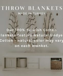 Sweet Water Decor Henley Turkish Throw Blanket - Four Stripe THROWS + BLANKETS