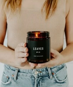 Best reviews of ❤️ Sweet Water Decor Leaves Soy Candle - Amber Jar - 9 Oz 🥰 10 Sweet Water Decor Leaves Soy Candle - Amber Jar - 9 Oz
