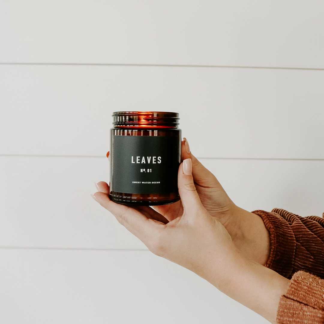 Best reviews of ❤️ Sweet Water Decor Leaves Soy Candle - Amber Jar - 9 Oz 🥰 2 Sweet Water Decor Leaves Soy Candle - Amber Jar - 9 Oz