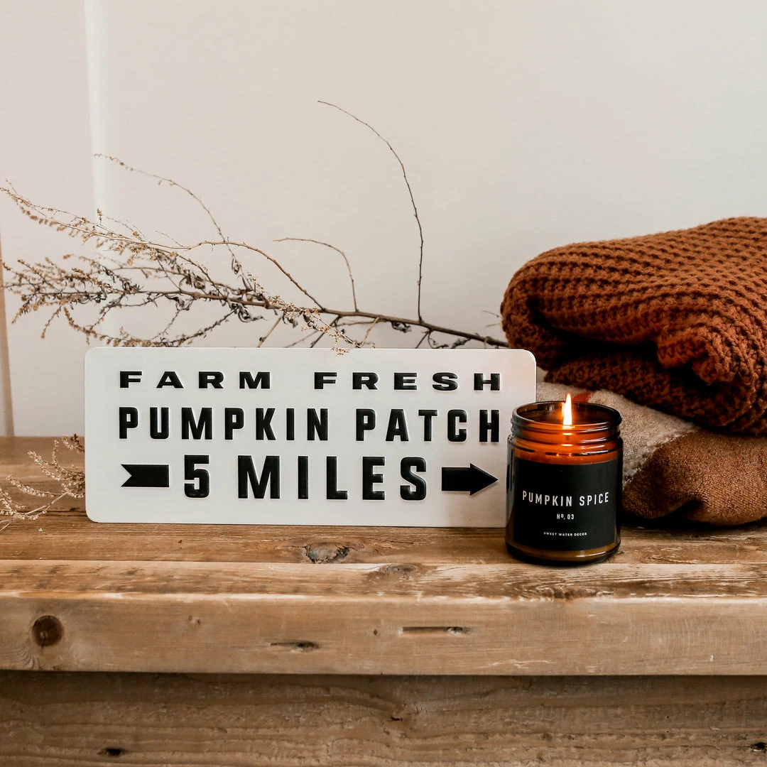 Brand new π― SWEET WATER DECOR Pumpkin Patch Metal Sign 5 X 12" π 3 SWEET WATER DECOR Pumpkin Patch Metal Sign 5 X 12"