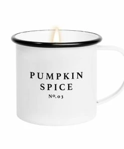 Sweet Water Decor CANDLES + REEDS Pumpkin Spice Soy Candle - Coffee Mug Candle - 11 Oz