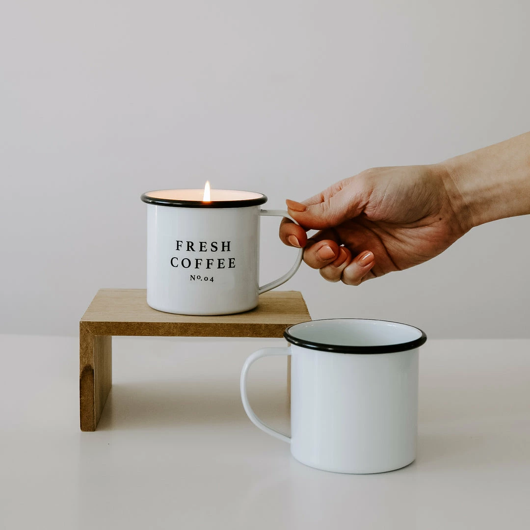 Outlet β¨ Sweet Water Decor Fresh Coffee Soy Candle - Coffee Mug Candle - 11 Oz CANDLES + REEDS π 4 Sweet Water Decor Fresh Coffee Soy Candle - Coffee Mug Candle - 11 Oz CANDLES + REEDS