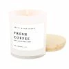 Sweet Water Decor Fresh Coffee Soy Candle - White Jar - 11 Oz CANDLES + REEDS
