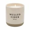Sweet Water Decor Mulled Cider Soy Candle - Cream Stoneware Jar - 12 Oz CANDLES + REEDS