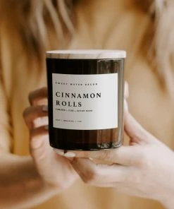 Sweet Water Decor Cinnamon Rolls Soy Candle- Amber Jar - 11 Oz