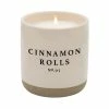 Sweet Water Decor Cinnamon Rolls Soy Candle - Cream Stoneware Jar - 12 Oz CANDLES + REEDS