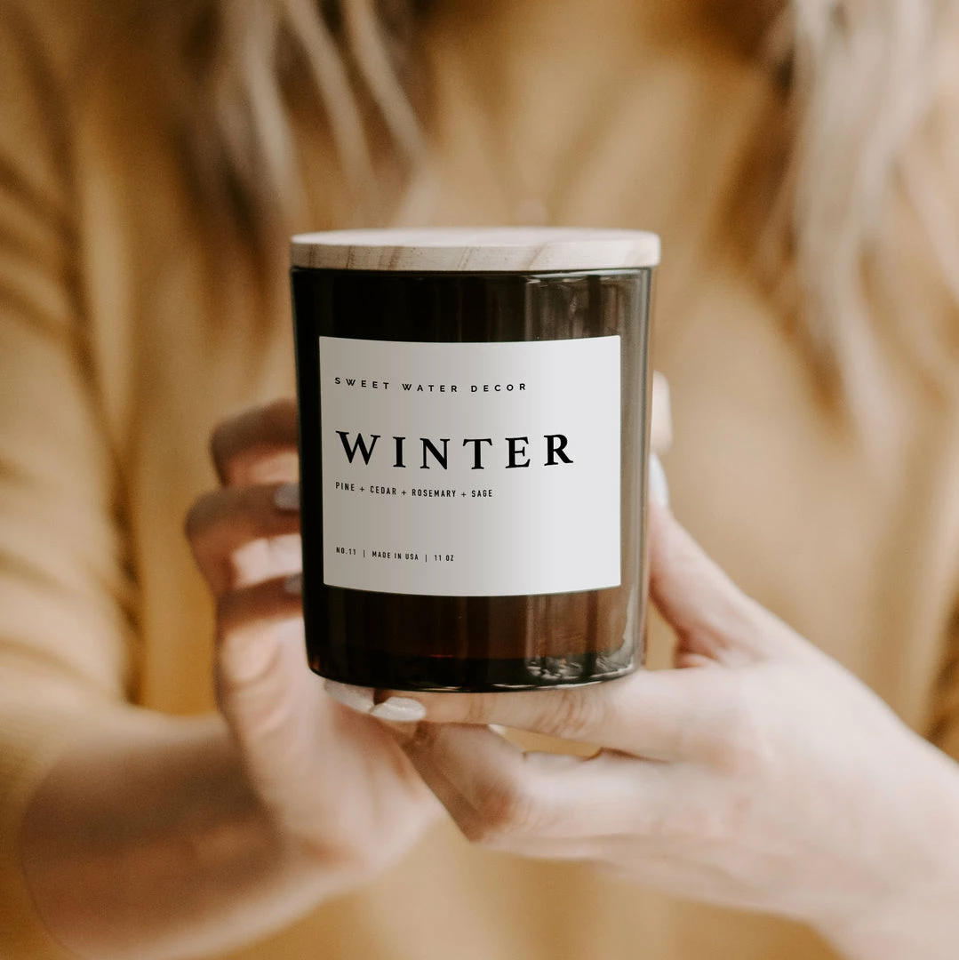 Hot Sale π€© Sweet Water Decor Winter Soy Candle - Amber Jar - 11 Oz π€© 4 Sweet Water Decor Winter Soy Candle - Amber Jar - 11 Oz