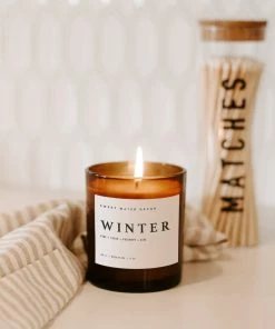 Hot Sale π€© Sweet Water Decor Winter Soy Candle - Amber Jar - 11 Oz π€© 8 Sweet Water Decor Winter Soy Candle - Amber Jar - 11 Oz