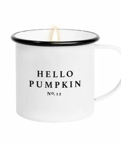 Sweet Water Decor Hello Pumpkin Soy Candle - Coffee Mug Candle - 11 Oz CANDLES + REEDS