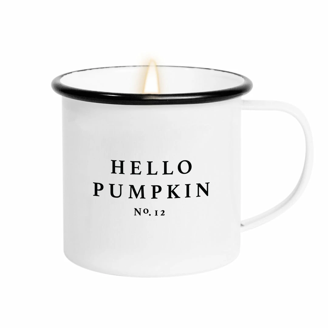 Flash Sale 🔥 Sweet Water Decor Hello Pumpkin Soy Candle - Coffee Mug Candle - 11 Oz CANDLES + REEDS 🔥 1 Sweet Water Decor Hello Pumpkin Soy Candle - Coffee Mug Candle - 11 Oz CANDLES + REEDS