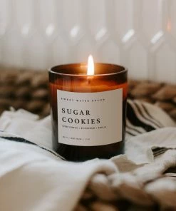 Sweet Water Decor Sugar Cookies Soy Candle - Amber Jar - 11 Oz