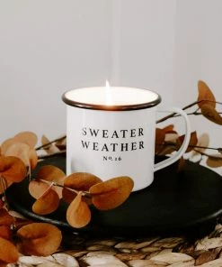 Sweet Water Decor CANDLES + REEDS Sweater Weather Soy Candle - Coffee Mug Candle - 11 Oz