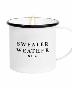 Sweet Water Decor CANDLES + REEDS Sweater Weather Soy Candle - Coffee Mug Candle - 11 Oz