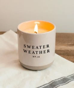 Best Sale π Sweet Water Decor Sweater Weather Soy Candle - Cream Stoneware Jar - 12 Oz CANDLES + REEDS β¨ 15 Sweet Water Decor Sweater Weather Soy Candle - Cream Stoneware Jar - 12 Oz CANDLES + REEDS