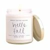 Sweet Water Decor CANDLES + REEDS Hello Fall Soy Candle - Clear Jar - 9 Oz