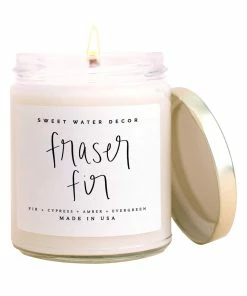 Sweet Water Decor Fraser Fir Soy Candle - Clear Jar - 9 Oz