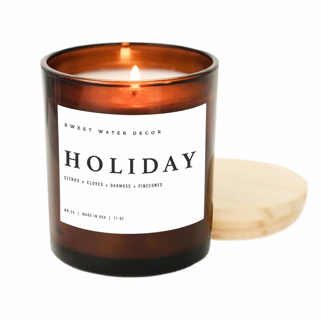 Best Pirce β Sweet Water Decor Holiday Soy Candle - Amber Jar - 11 Oz CANDLES + REEDS π― 1 Sweet Water Decor Holiday Soy Candle - Amber Jar - 11 Oz CANDLES + REEDS
