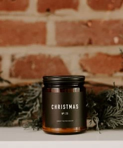 Sweet Water Decor Christmas Soy Candle - Amber Jar - 9 Oz