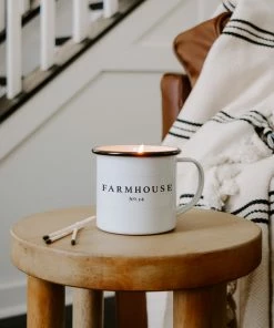 Sweet Water Decor Farmhouse Soy Candle - Coffee Mug Candle - 11 Oz