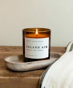 Sweet Water Decor Island Air Soy Candle - Amber Jar - 11 Oz