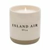 Sweet Water Decor Island Air Soy Candle - Cream Stoneware Jar - 12 Oz