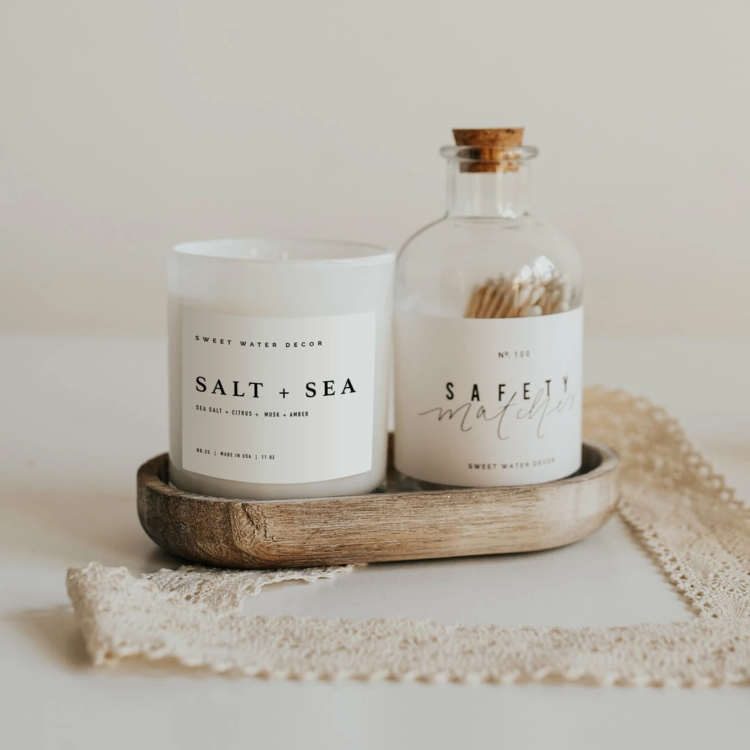 Wholesale π₯ Sweet Water Decor Salt And Sea Soy Candle - White Jar - 11 Oz CANDLES + REEDS π 3 Sweet Water Decor Salt And Sea Soy Candle - White Jar - 11 Oz CANDLES + REEDS
