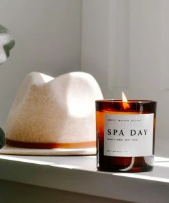 Sweet Water Decor Spa Day Soy Candle - Amber Jar - 11 Oz CANDLES + REEDS