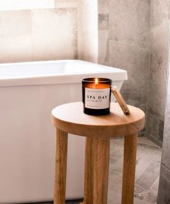 Sweet Water Decor Spa Day Soy Candle - Amber Jar - 11 Oz CANDLES + REEDS