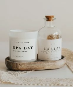 Sweet Water Decor CANDLES + REEDS Spa Day Soy Candle - White Jar - 11 Oz