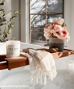 Sweet Water Decor HAND TOWELS Turkish Cotton + Bamboo Hand Towel - Neutral Stripes