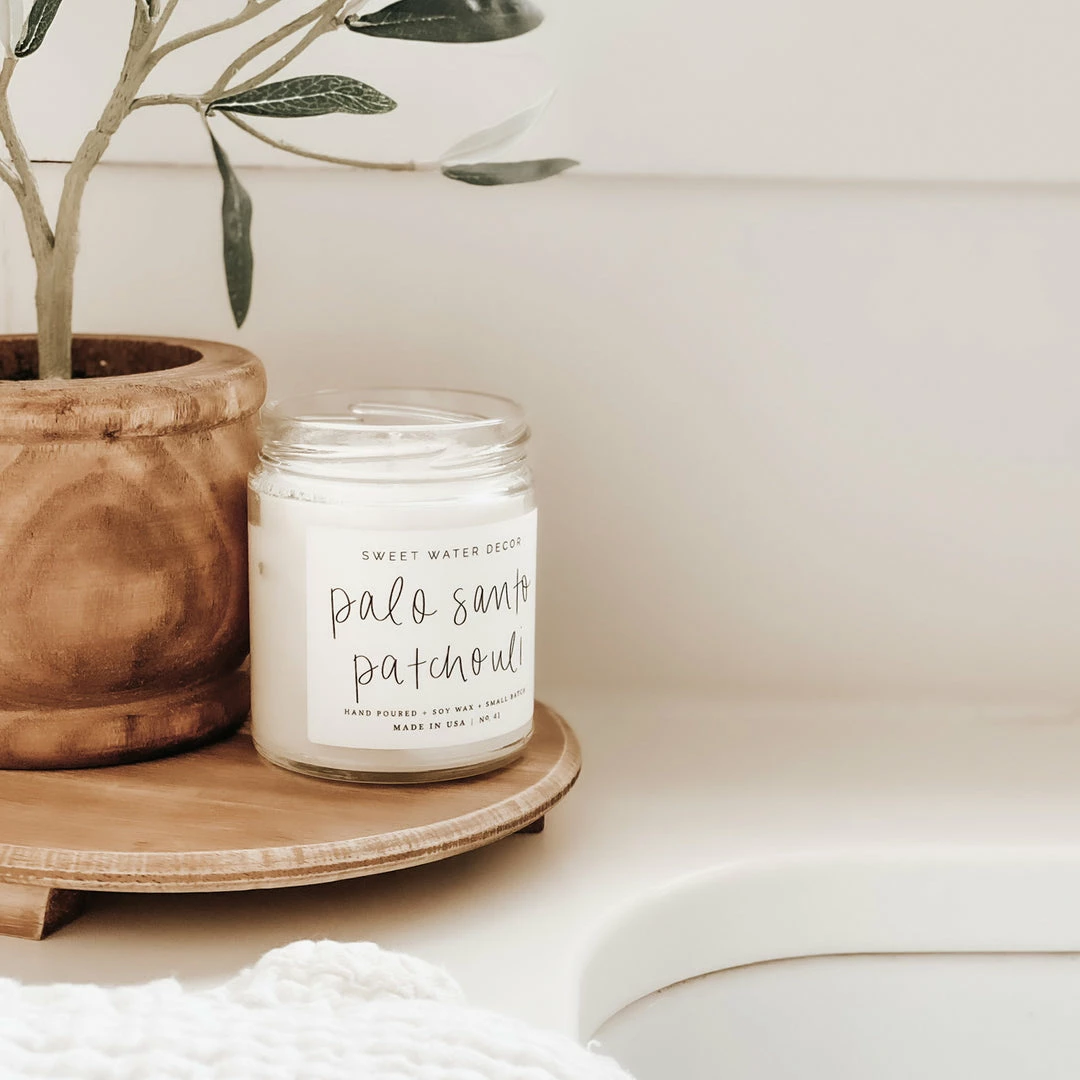 Top 10 π Sweet Water Decor Palo Santo Patchouli Soy Candle - Clear Jar - 9 Oz π 2 Sweet Water Decor Palo Santo Patchouli Soy Candle - Clear Jar - 9 Oz