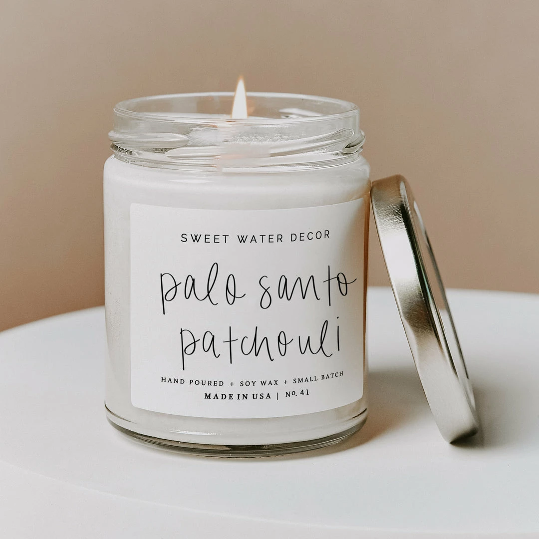 Top 10 π Sweet Water Decor Palo Santo Patchouli Soy Candle - Clear Jar - 9 Oz π 3 Sweet Water Decor Palo Santo Patchouli Soy Candle - Clear Jar - 9 Oz