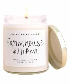 Sweet Water Decor Farmhouse Kitchen Soy Candle - Clear Jar - 9 Oz