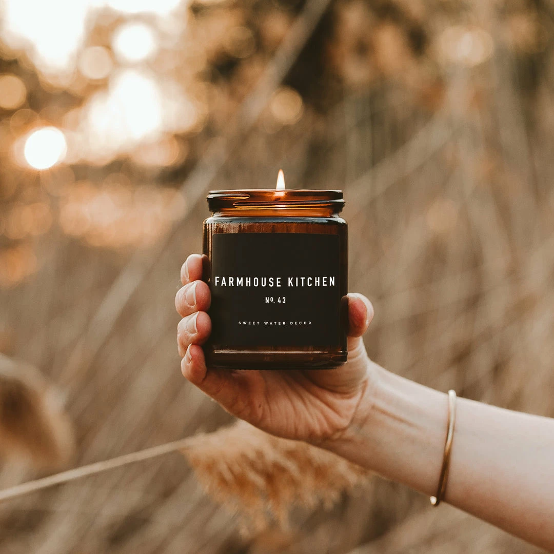 Cheapest π Sweet Water Decor Farmhouse Kitchen Soy Candle - Amber Jar - 9 Oz π 4 Sweet Water Decor Farmhouse Kitchen Soy Candle - Amber Jar - 9 Oz