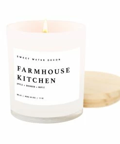 Sweet Water Decor Farmhouse Kitchen Soy Candle - White Jar - 11 Oz CANDLES + REEDS