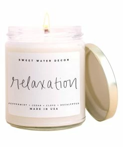 Sweet Water Decor Relaxation Soy Candle - Clear Jar - 9 Oz CANDLES + REEDS