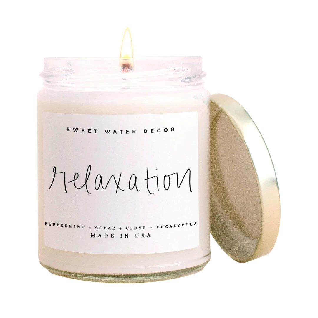 Wholesale π Sweet Water Decor Relaxation Soy Candle - Clear Jar - 9 Oz CANDLES + REEDS π 1 Sweet Water Decor Relaxation Soy Candle - Clear Jar - 9 Oz CANDLES + REEDS