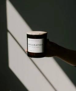 Sweet Water Decor CANDLES + REEDS Relaxation Soy Candle - Amber Jar - 11 Oz