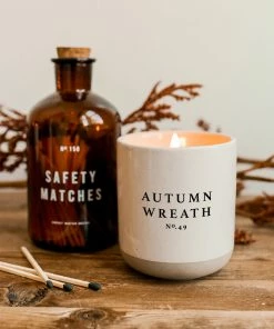Best deal ✔️ Sweet Water Decor Autumn Wreath Soy Candle - Cream Stoneware Jar - 12 Oz ❤️ 9 Sweet Water Decor Autumn Wreath Soy Candle - Cream Stoneware Jar - 12 Oz