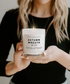 Discount β Sweet Water Decor CANDLES + REEDS Autumn Wreath Soy Candle - White Jar - 11 Oz π― 8 Sweet Water Decor CANDLES + REEDS Autumn Wreath Soy Candle - White Jar - 11 Oz