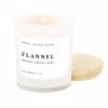 Sweet Water Decor CANDLES + REEDS Flannel Soy Candle - White Jar - 11 Oz